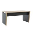 3483601391512-Bureau ITALIC - L160 - Imitation chêne du bocage/anthracite--2