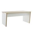 3483601385511-Bureau ITALIC - L160 - Imitation chêne/blanc--2