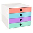 9002493122703-Exacompta - Module de classement FiliBox 4 tiroirs Candy Tidy  - 348x284x234 mm--1