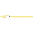 3086124135481-BIC - Stylo Bille - Cristal Pastel - Corps Jaune - Encre Bleue - Moyenne--0