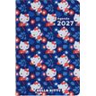 3664447234847-Agenda Hello Kitty - 1 semaine sur 2 pages - 10 x 15 cm - fleurs - Oberthur--0