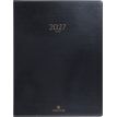 3664447230344-Agenda Eton - 1 semaine sur 2 pages - 22 x 28 cm - noir - Oberthur--0