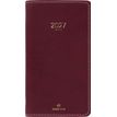 3664447230429-Agenda Eton - 1 semaine sur 2 pages - 9,5 x 17,5 cm - bordeaux - Oberthur--0