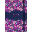 3664447229638-Agenda Anahita - 1 semaine sur 2 pages - 17 x 24,5 cm - marine - Oberthur--0