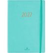 3664447229157-Agenda My Hello - 1 semaine sur 2 pages - 15,5 x 21,5 cm - bleu turquoise - Oberthur--0