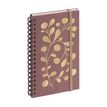 3660942091060-Agenda de poche spiralé Végétal Espace 16S - 1 semaine sur 2 pages - 9 x 16 cm - Rose - Exacompta--0