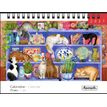 3494150187365-Calendrier chevalets mensuel 18X13,5cm CHAT - 12 mois Aquarupella  --0
