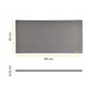0043859808816-Fellowes Breyta - Tapis de bureau -Sous-main - 80 x 40 cm - gris--2