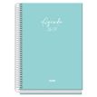 8421938522235-Agenda escolar espiral semana vista verde Serenity 150 x 210 mm--0