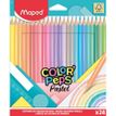3154148318804-Lápices de colores Maped Color'Peps Pastel FSC 24 colores--0