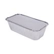 3546525000035-Barquettes Aluminium avec Couvercles - 1 L - 218 x 114 x 60 mm - Lot de 100--0
