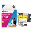 6937173489551-Cartouche compatible Brother LC521 - Jaune - G&G--0