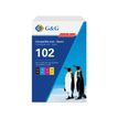 6937173489605-Cartouche compatible Epson EcoTank 102 - pack de 4 - noir, jaune, cyan, magenta - G&G 102 - noir, cyan, mag--0