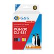 6937173489452-Cartouche compatible Canon PGI-530/CLI-531 - noir photo,noir, cyan, magenta, jaune - G&G--0