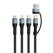 6972573339112-Wuw - Câble 5 en 1 - Lightning + micro - Type-C vers type-C - 1,2 m - 60 W--0
