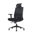 3661971078800-Fauteuil de bureau ARTY - accoudoirs réglables - appuie- tête - noir--1