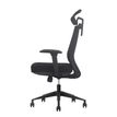 3661971078800-Fauteuil de bureau ARTY - accoudoirs réglables - appuie- tête - noir--4