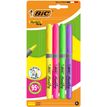 3086124137867-BIC - 4 Surligneurs - Neon Highlighter - Assortis--0