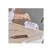 0043859806843-Fellowes Power Desk 2 - Coupe-circuit (montable sur pince) - connecteurs de sortie : 4 (2 x Type E, USB type -P_405272874_5-6