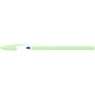 3086124135504-BIC - Stylo Bille - Cristal Pastel - Corps Vert - Encre Bleue - Moyenne--0