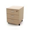 7331920038815-Caisson mobile Eco - L43xP52xH59 cm - 3 tiroirs - imitation chêne--0