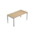 7331920011245-Bureau droit Trend - L140 - pieds arches - plateau imitation chêne--0