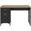 3483600860149-GAUTIER OFFICE - Bureau Manchester avec tiroir - L120 x H73 x P55 - noir industriel--1