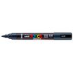 4902778353615-Posca - Marqueur peinture pointe brush moyenne - bleu marine--0