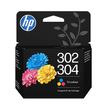 0199764139535-HP 302/304 - 3 couleurs - cartouche d'encre originale--0