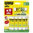 4026700343205-UHU - Lot de 10 Bâtons de Colle 8,2 g – Stick Colle Scolaire--0