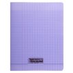 3210330181073-Calligraphe 8000 - Cahier polypro 17 x 22 cm - 48 pages - grands carreaux (Seyes) - violet--0