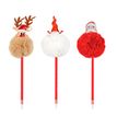 3135252735008-Viquel  - Stylo Bille Noël Pompon Mousse – Disponible dans différentes couleurs--3