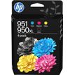 0199764139788-HP 950XL/951 - Pack de 2 - noir et 3 couleurs - cartouche d'encre originale--0