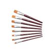3701254707024-JPC Créations Pinceau brosse poils synthétiques N°18 manche bois - Ocre jaune--0