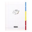 3210330182247-Clairefontaine Cahier Ligne 8000 17x22 cm 96 pages Seyès 3 index PP transparent--0