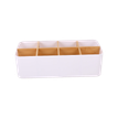 404052807684-Organiseur de Bureau PP Blanc Bambou - 26,7 x 13,1 x 8 cm--3