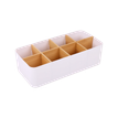 404052807684-Organiseur de Bureau PP Blanc Bambou - 26,7 x 13,1 x 8 cm--4