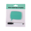 404052807974-Bloc Mémo Magnétique avec Marqueur Effaçable - Forme Rectangle - 9 x 8 cm--0