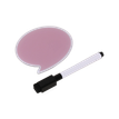 404052807981-Bloc Mémo Magnétique avec Marqueur Effaçable - Forme Bulle - 9 x 8 cm--2