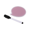 404052807981-Bloc Mémo Magnétique avec Marqueur Effaçable - Forme Bulle - 9 x 8 cm--1