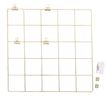 404052808032-Pêle-Mêle Mémo - Grille Métallique - 50 x 50 cm - 4 Pinces Incluses - 2 Vis et 2 Chevilles Fournies--4