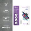 10043859814890-Fellowes - 500 pochettes de plastification A3 (303 x 426 mm) - 80 microns - brillantes--1
