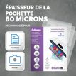 10043859814890-Fellowes - 500 pochettes de plastification A3 (303 x 426 mm) - 80 microns - brillantes--2