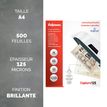 10043859814906-Fellowes - 500 pochettes de plastification A4 (216 x 303 mm) - 125 microns - brillantes--1