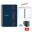 8412885263777-Agenda anual Senfort 2027 semana vista con espiral y tapa foam con goma ancha azul – 13,5 x 21 cm –--0