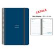 8412885263548-Agenda anual Senfort 2027 día por página con espiral y tapa de polipropileno azul oscuro – 13,5 x 21 c--0