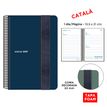 8412885263678-Agenda anual Senfort 2027 día por página con espiral y tapa foam con goma ancha azul – 13,5 x 21 cm--0