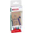4057305072320-edding - Set de 4 Marqueurs permanents en Aluminium recyclé e-2000C Assortis - Pointe Ogive 1,5-3 mm--0