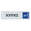 40581026-Pickup - Plaque de signalisation - 165 x 44 mm - sonnez-P_4058102_1-0