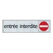 40581262-Pickup - Plaque de signalisation - 165 x 44 mm - entrée interdite-P_4058126_1-0